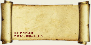 Janko Binjić vizit kartica